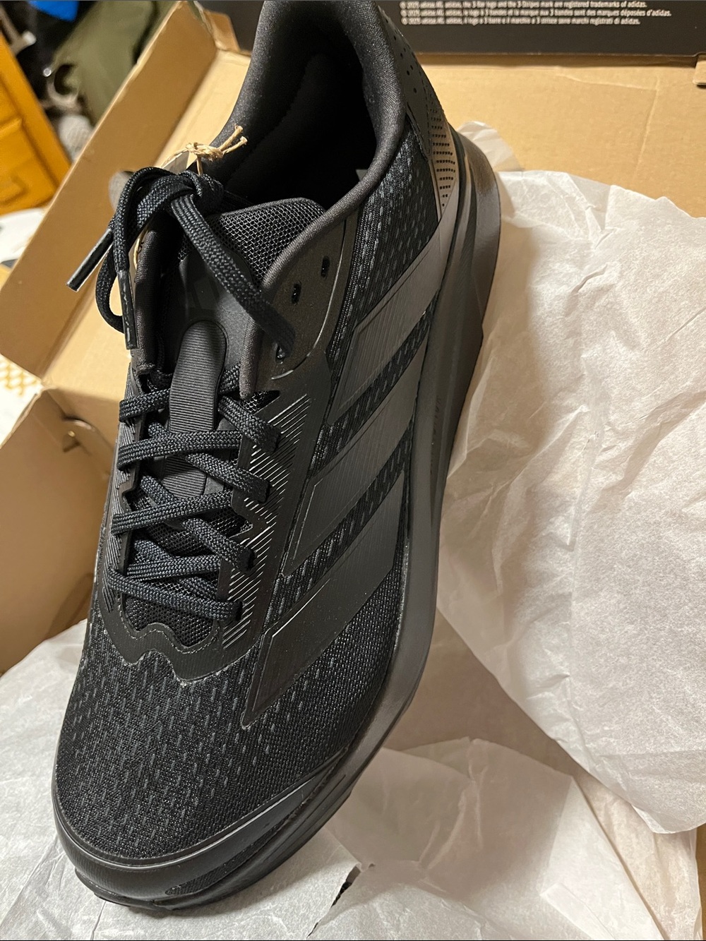 adidas Black Men's Athletic Running Shoe